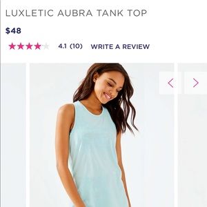 Lilly Pulitzer Aubra Tank—-Wisper Blue